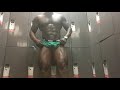 Muscle God flexing and pec bouncing