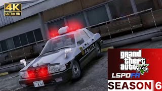 【Grand Theft Auto V LSPDFR実況Season6】#4 4Kで日本警察編！！日産セドリックレーダーパトカーでサンディーショーズをパトロール！同一人物を2回逮捕！？【ゆっくり実況】