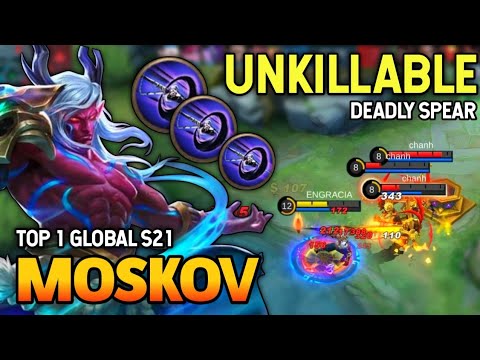 100% Unkillable! Moskov Best Build 2021 | Top 1 Global Moskov Gameplay | Mobile Legends✓