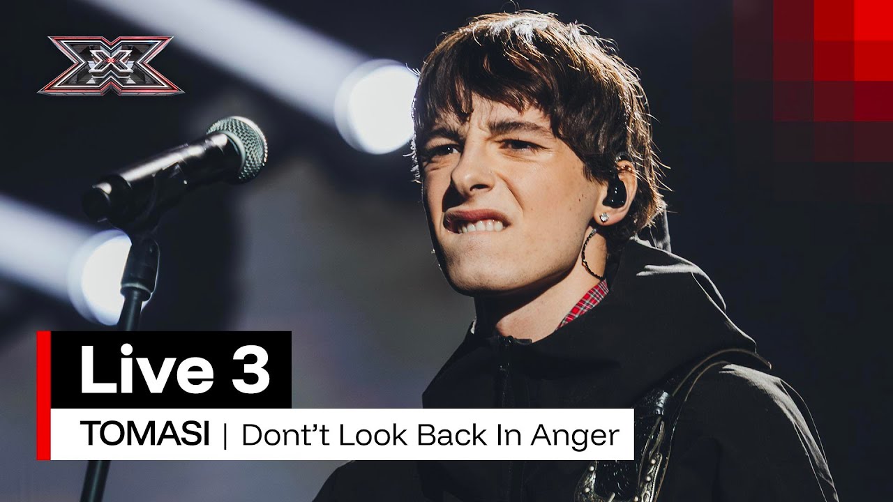 TOMASI canta "Don't Look Back in Anger" degli Oasis | X Factor 2025 Live 3