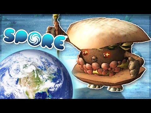 Conquering the World as a Burger in Spore.