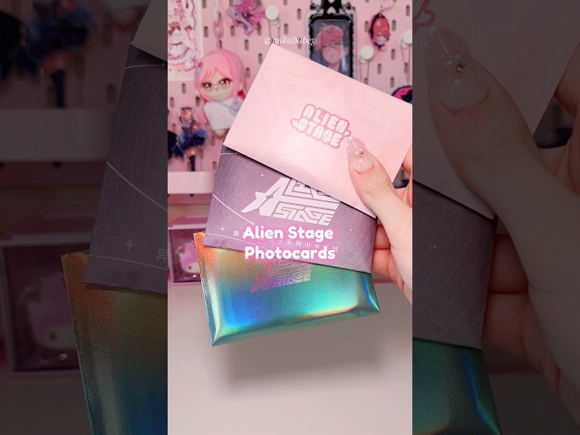 Vídeo relacionado con Alien Stage Idol Series 6 tarjetas coleccionables únicas, producto oficial del anime ALNST para fans y coleccionistas