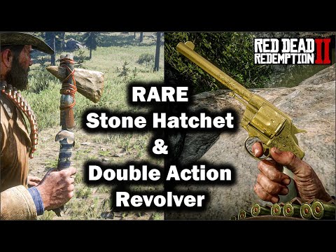Getting the RARE Stone Hatchet and Double-Action Revolver in Red Dead Redemption 2 from GTA online!!