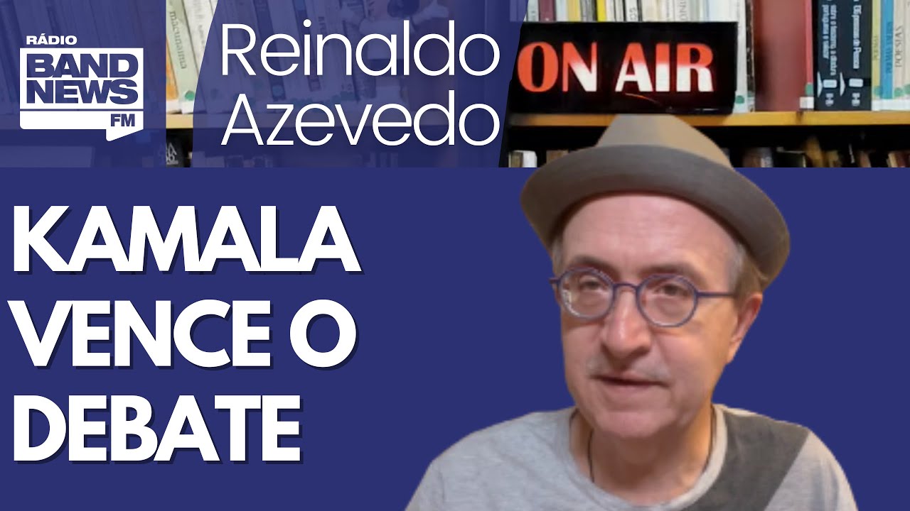 Reinaldo: Kamala esmaga Trump no debate; vamos ver o que dizem as urnas