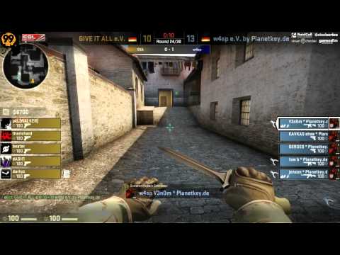 GIVE IT ALL vs. w4sp e.V. | Viertelfinale, EPS Spring Relegation 2013 | de_mirage Map 2