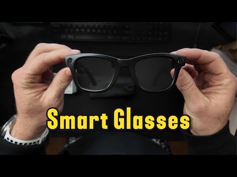 AI Smart Glasses with Camera, 8MP 4K HD Video & Photo Capture, Real-Time Translation, Recording Glasses with AI Assistant, Open-Ear Audio, Object Recognition, for Vlog, Outdoor & Hiking(Clear lens) video review thumbnail