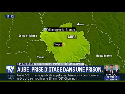 Prise d'otage dans une prison de l'Aube: un détenu retient une surveillante dans une cellule