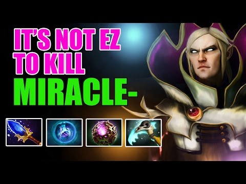 IT'S NOT EZ TO KILL Miracle- - Invoker WITH Perfect Combo and Sunstrike & MADE 15 KILLS in Ranked