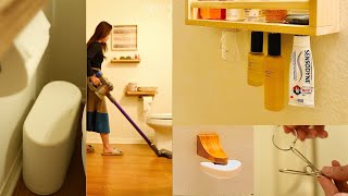 10 Tips for more space in Bathroom Restroom | No-Oven Cake Making | Morning Roll Sandwich Lunch