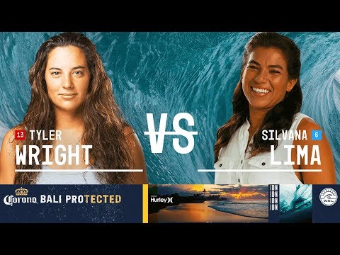 Tyler Wright vs. Silvana Lima - Quarterfinals, Heat 1 - Corona Bali Protected - Women's 2018