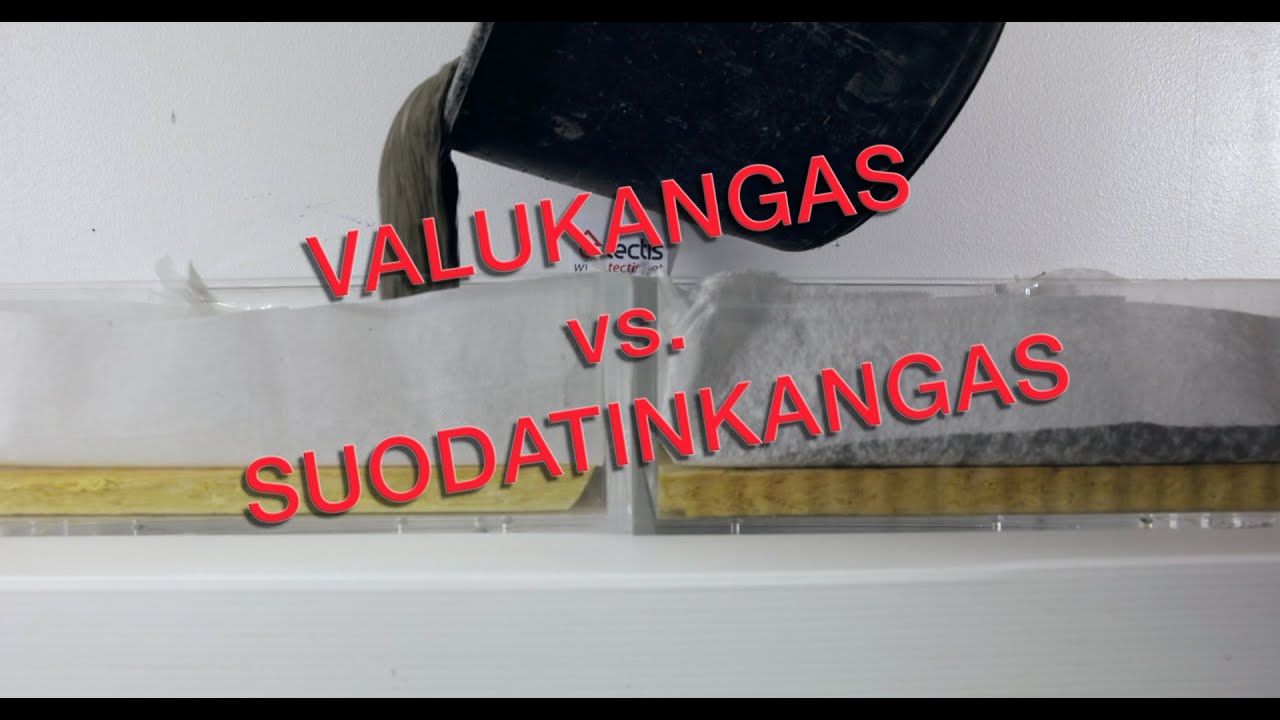 Betonivalu valukankaan avulla