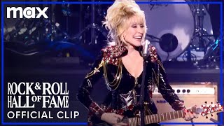 Dolly Parton Performs &quot;Rockin&quot; | Rock and Roll Hall of Fame 2022 | Max