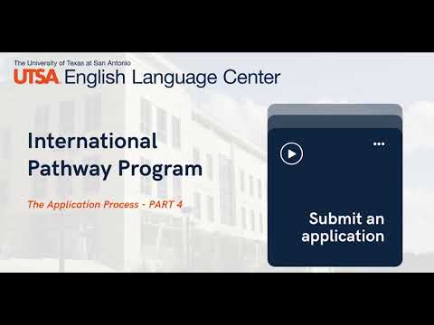Utsa Graduate Pathway Program Liaison Application Guide Part 4