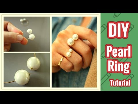 DIY Pearl Ring Tutorial | How to Make  at Home | Do It Yourself (DIY)
