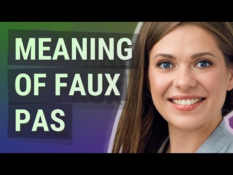 Faux pas | meaning of Faux pas