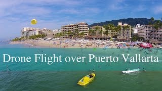preview picture of video 'Drone Flight over the Gay Friendly Los Muerto Beach in Puerto Vallarta Mexico.'