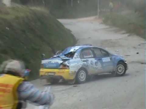 16° Rally dell' Adriatico Spaventoso incidente di Campedelli