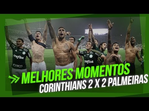 Melhores lances dos 90 minutos - Corinthians 2 x 2 Palmeiras - Semifinal Paulistão 2015