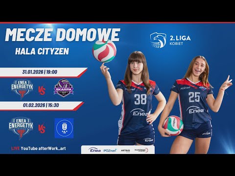 Enea Energetyk Poznań -  JohnnyBros AZS Uniwersytet Gdański | II Liga Siatkówki Kobiet | 🎥  LIVE