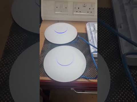 Setting up 2 UAP AC Pro access points via a USW Flex Switch for an Outdoor Pool installation.