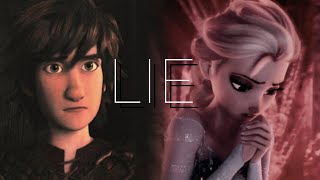 Lie [Hiccup X Elsa X Jack]