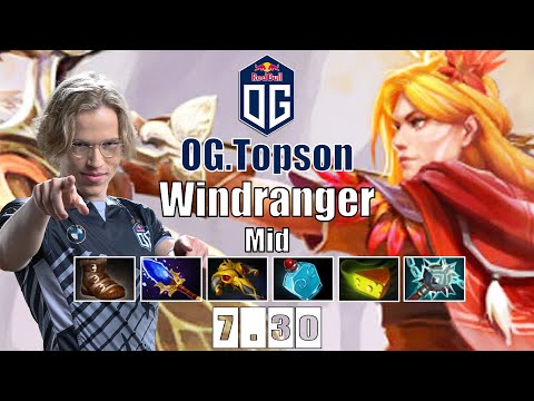 Windranger Mid | OG.Topson | TOPSON IMBA WINDRANGER SHARD TOO OP | 7.30 Gameplay Highlights