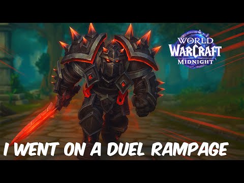 I WENT ON A DUEL RAMPAGE! - Fury warrior pvp midnight beta
