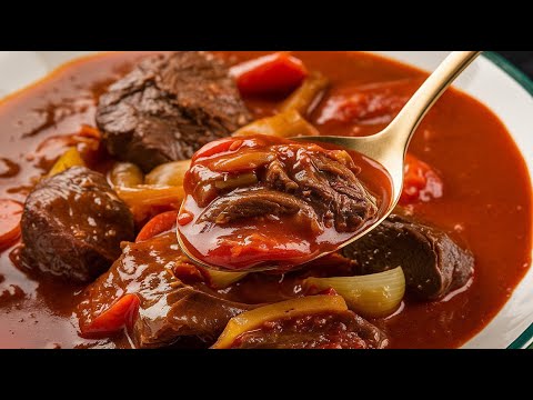 The BEST Beef Stew in the World! Famous Hungarian Beef Paprikash.