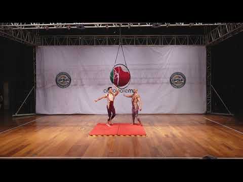 Mexico Aerial Hoop Elite Doubles Senior Iván Alejandro Pérez Soria and Sergio Iván Chan Baños
