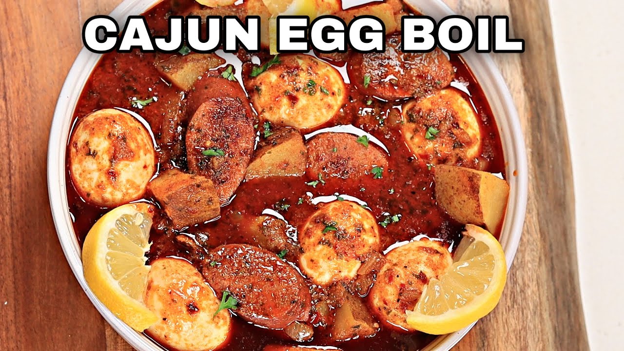 How To Make The Perfect Cajun Egg Boil | Spicy Eggs Recipe | Soo good