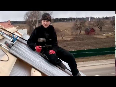 Как самостоятельно накрыть крышу шифером