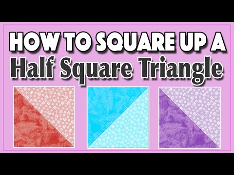 How to Square Up a Half Square Triangle Block (Tutorial)