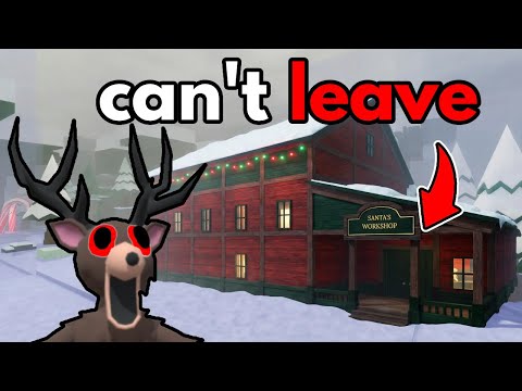 I Survived In EVIL SANTA WORKSHOP for 99 Nights in the Forest