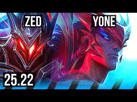 ZED vs YONE (MID) | EUW Grandmaster | 25.22