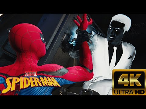 Marvel Spider-Man Vs Mr. Negative Insane Train Fight Scene in 4K ultra HD