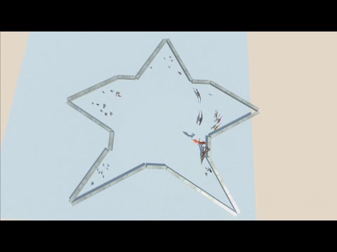 BATTLE ROYALE in 5 corners STAR ARENA (Animal Revolt Battle Simulator)