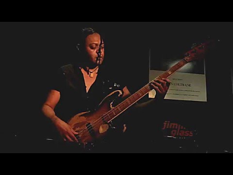 Linley Marthe bass solo at Jimmy Glass Jazz Bar 2016