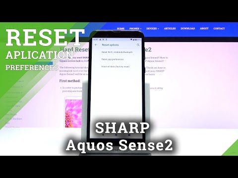 How to Reset Network Settings in SHARP Aquos Sense2 – Reset Wi-Fi and Bluetooth