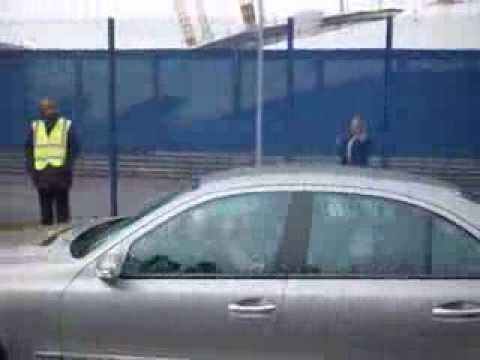 Liam Payne ,Loki and Danielle Peazer driving into the O2 Today (5/4/13)