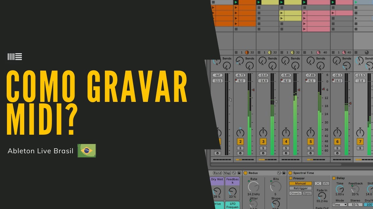 Como gravar MIDI no Ableton Live?