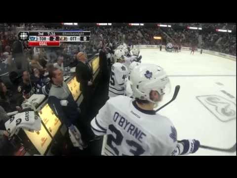 van Riemsdyk's 2nd Goal - Leafs 2 vs Sens 0 - Apr 20th 2013 (HD)