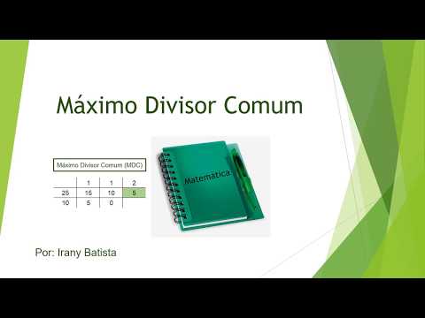 Matemática Básica - Máximo Divisor Comum