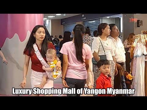 Shopping de luxo em Yangon Myanmar Junction City