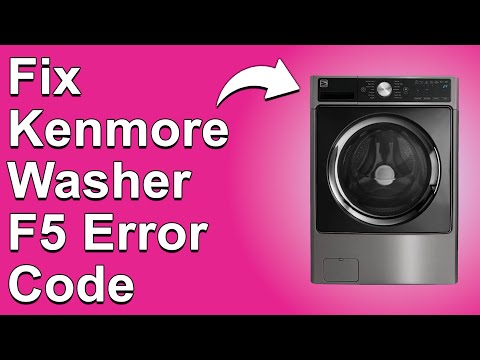 Kenmore Washer F5 Error Code