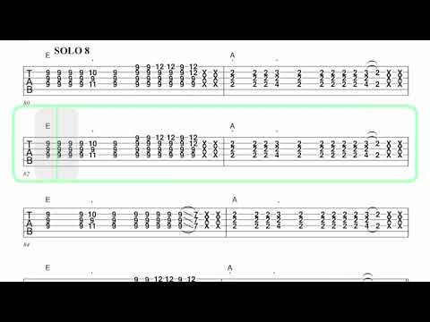 THE ALLMAN BROTHERS ● Blue Sky [ Isolated Guitar 1 + TAB ]