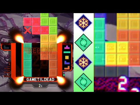 [tetr.io] I got carried away "perfecting" the snowman...