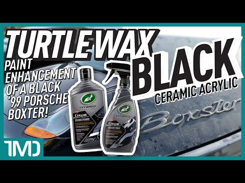 Turtle Wax Ceramic Acrylic Black Polish & Wax |  Porsche Boxster Enhancement