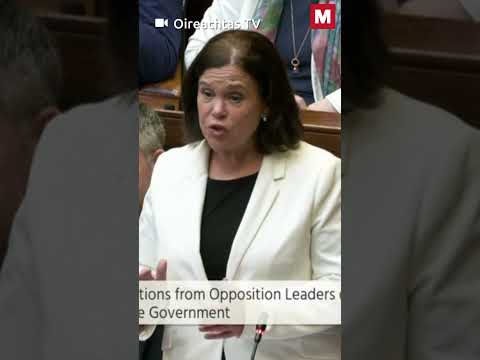'Thrown to the vultures' Mary Lou McDonald slams Leo Varadkar over cost of living package #Short