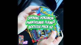 OPENING POKEMON PHANTASMAL FLAMES BOOSTER PACK x2 #pokemon #pokemoncards