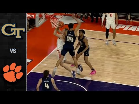 Georgia Tech vs. Clemson Men's Basketball Highlights (2021-22)